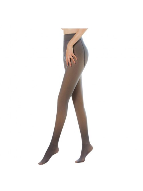 Women Fleece Lined Tights Fake Translucent Thermal...