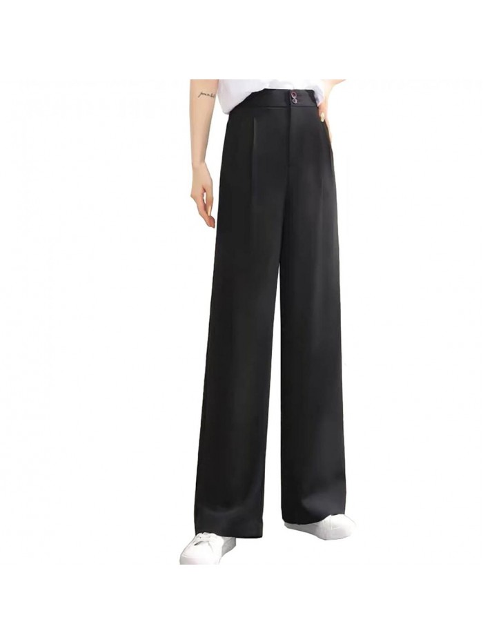 Pants for Women Business Casual Slim Fit Stretchy Solid Work Pants with Pockets 