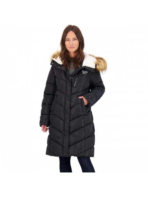 Long Puffer Coat for Women-Insulated Winter Coat w...