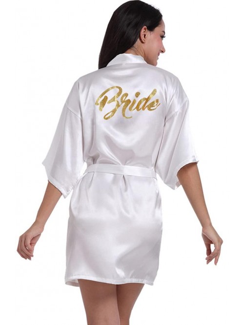 Satin Kimono Robe for Bridesmaid and Bride Wedding...