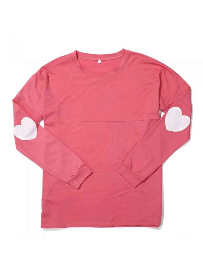 Valentine Day Jersey Long Sleeve Heart T Shirt,Long Sleeve Monogrammed Tee Women Heart Jersey Cotton Vinyl Love Tee 