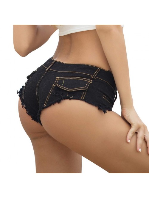 Denim Hot Pants for Women Low Rise Sexy Jean Short...