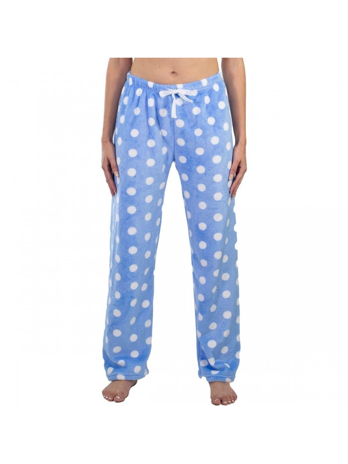 Bette Women’s Plush Pajama Pants, Fuzzy Comfy Lounge Pants Regular and Plus Size, Cute Whimsical Designs  