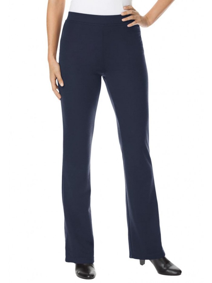 Within Women's Plus Size Bootcut Ponte Stretch Knit Pant 