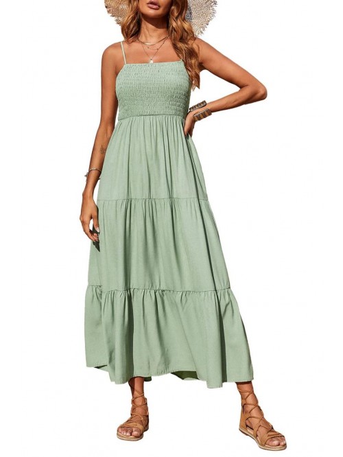 Women's Summer Maxi Dress Casual Boho Sleeveless S...