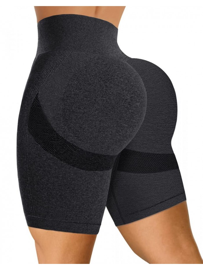 Scrunch Butt Lifting Shorts for Women High Waist Workout Seamless Biker Shorts TIK Tok Butt Shorts Booty Yoga Shorts 