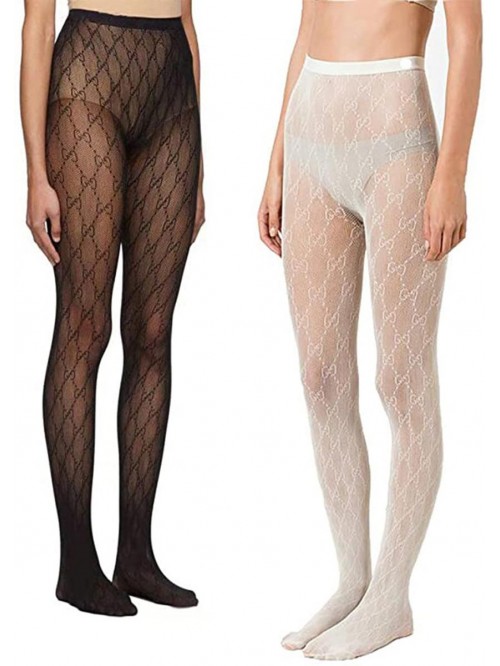 2 Pieces Women's Sexy Letter Fishnet Stockings, Le...