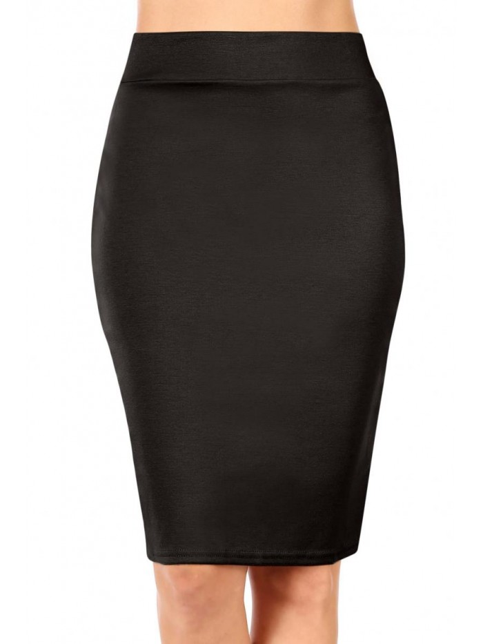 and Plus Size Pencil Skirts for Women Below The Knee. Work,Weekends,Date Nights,Sexy Office Business Bodycon Skirts 