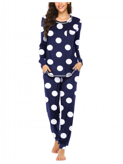 Pajamas Women’s Long Sleeve Sleepwear with Long ...