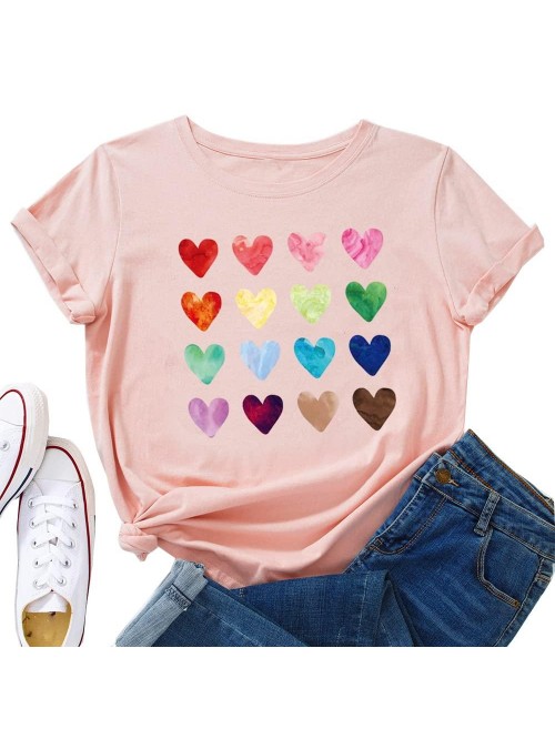 Valentine Shirts Love Heart Graphic Tee T Shirts T...