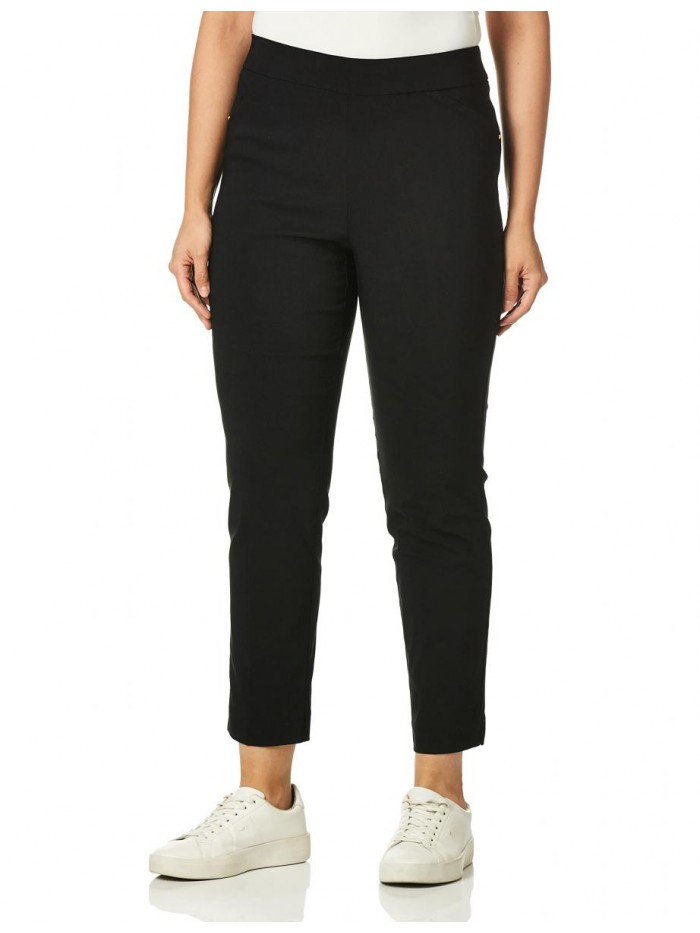New York Women's Super Stretch Millennium Slimming Pull-on Ankle Pant 