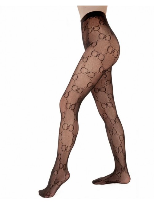 Trendyshop GG Tights Black Fishnet Tights For Wome...