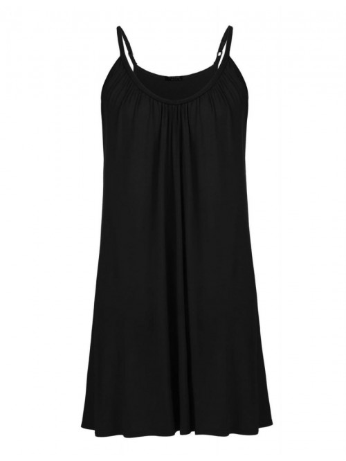Plus Size Nightgown Sleeveless Sleepwear Modal Cot...