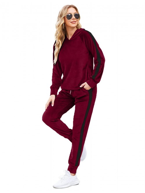 Hotouch Tracksuit Sets Womens 2 Piece Sweatsuits V...
