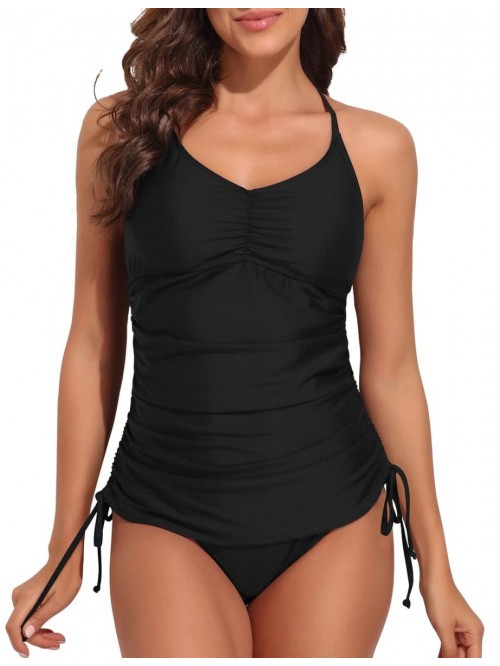 Tankini Swimsuits for Women with Shorts Strappy Ba...