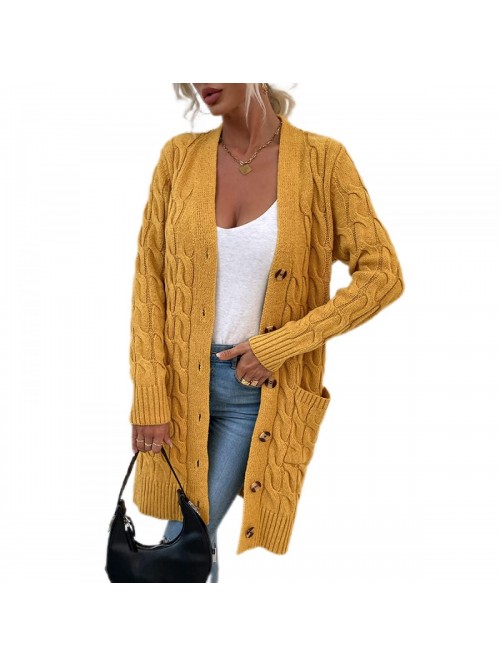 Womens Open Front Sweaters Solid Color Long Sleeve...