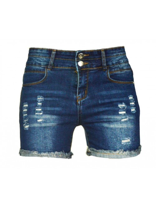 Women's Sexy Stretchy Fabric Hot Pants Distressed ...