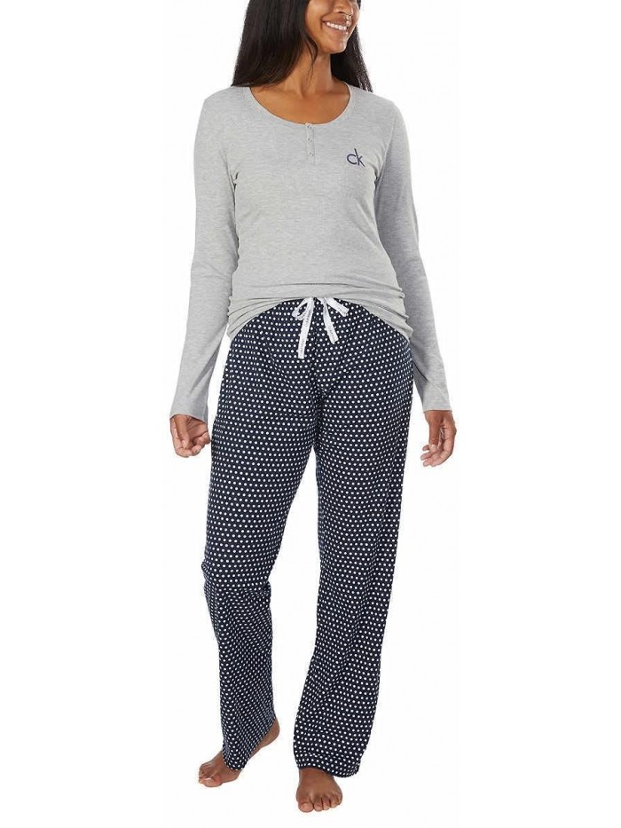 Klein Womens 2 Piece Fleece Pajama Set 
