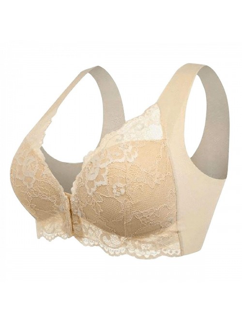 Bra for Older Women Front Closure, 5d Shaping Seam...