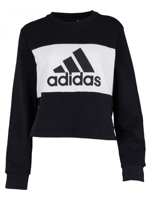 adidas Women's W PG Cropped Top Pullover Crew Swea...