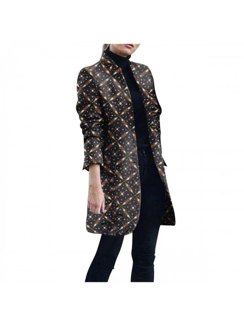 for Women Stand-Up Collar Long to Keep Warm Long D...
