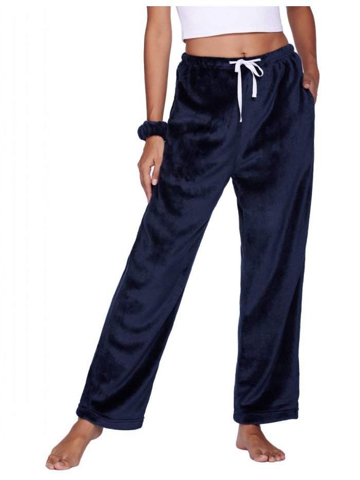 Pajama Pants Womens Soft Pj Bottom Loungewear Long Trousers Pants Casual Bottoms with Pockets Sleepwear 