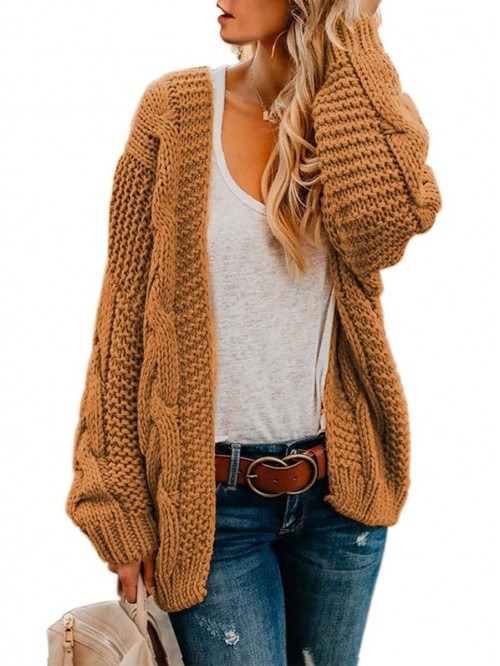 Astylish Womens Open Front Long Sleeve Chunky Knit...