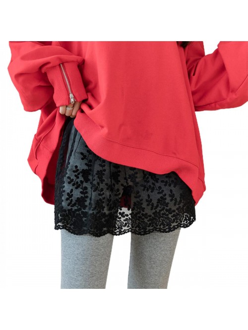 Lace Shirt Extender Layering Fake Top Lower Sweep ...