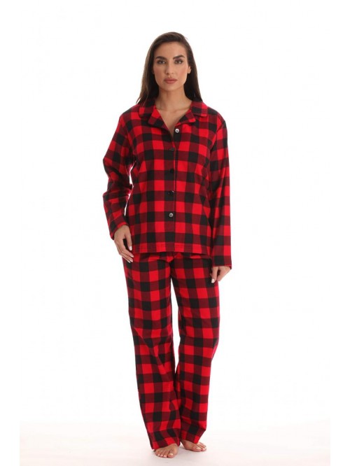 Love Long Sleeve Flannel Pajama Sets for Women 