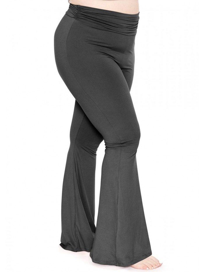 Oh-So-Soft Ruched High Waist Bell Bottoms | X-Large-5X | Made in USA 
