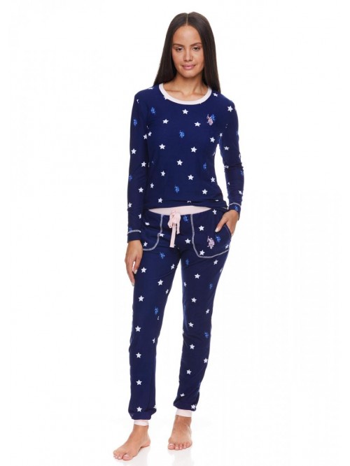 Polo Assn. Womens Pajamas Set with Pockets - Long ...