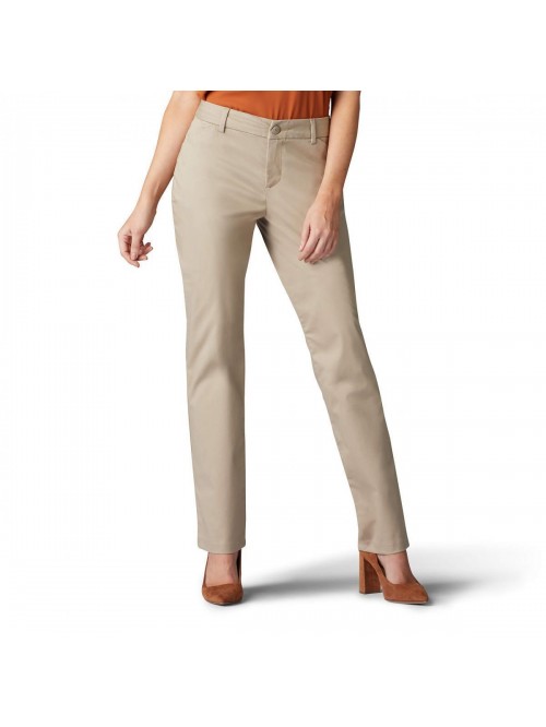 Women's Wrinkle Free Relaxed Fit Straight Leg Pant...