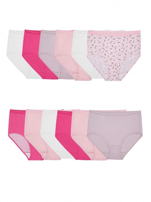 of the Loom Women's Tag Free Cotton Brief Panties ...