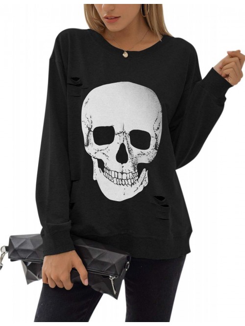 Jelly Women's Crewneck Sweatshirt Skull Graphic T ...