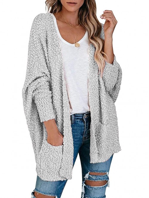 ANRABESS Womens Open Front Fuzzy Cardigan Sweaters...