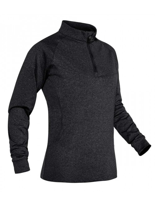 Women's 1/4 Zip Pullover Fleece Lined Running Shir...