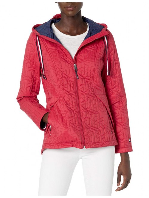 Tommy Hilfiger Women's Hooded Quilted Packable Jac...