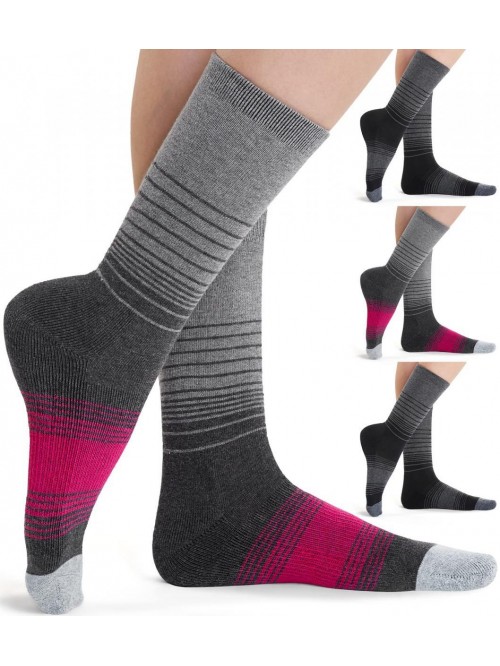 4 Pack Women's Merino Wool Hiking Socks Cushioned ...