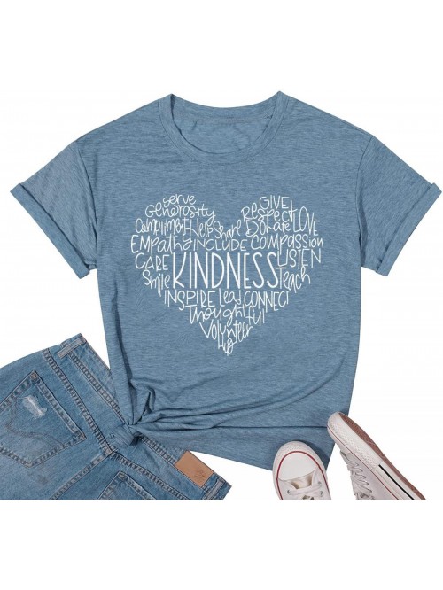 Kindness Shirts Love Heart Graphic Tees Inspiratio...