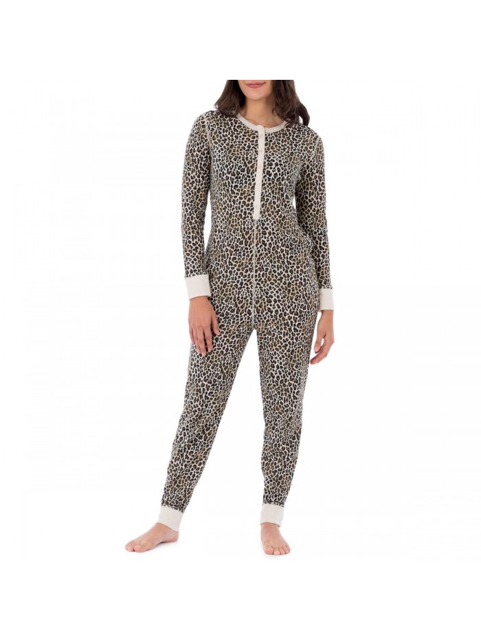 of the Loom womens Micro Waffle Premium Thermal Union Suit 