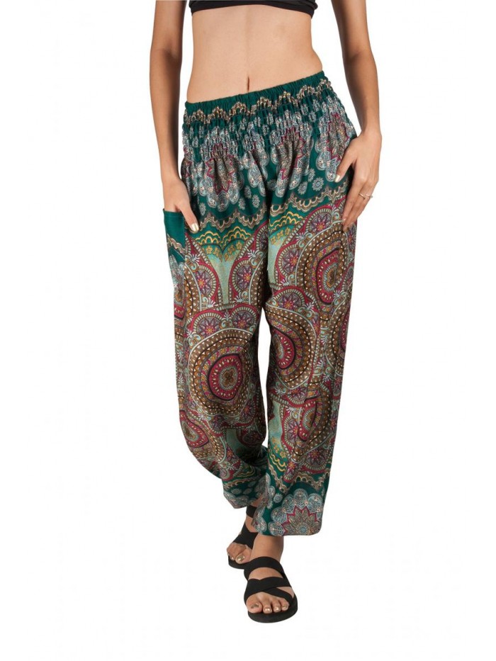 Joob Women's Flowy Boho Pants Harem Loose Yoga Pants Casual Bohemian Hippie Pajama Lounge Comfy Elephant Pajama Pants 