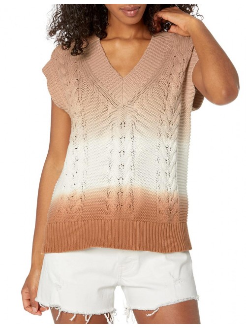 The Drop Women's Camille Cable Sweater Vest