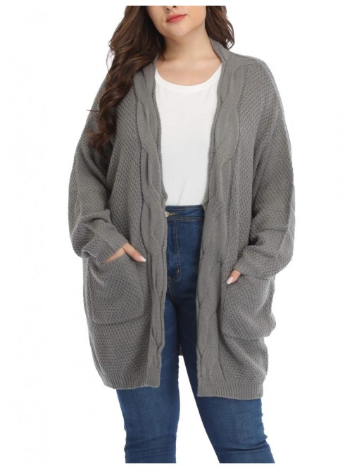 Classic Plus Size Sweaters for Women Oversized Lon...