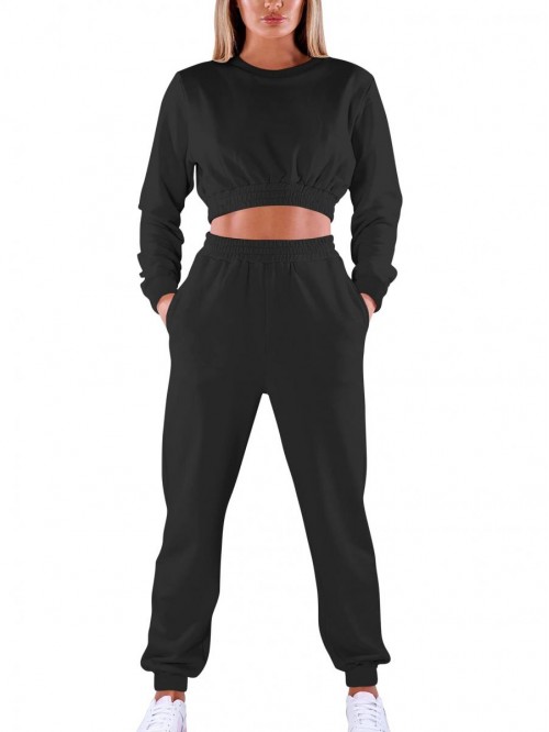 Women's Workout 2 Piece Outfits Tracksuit Long Sle...
