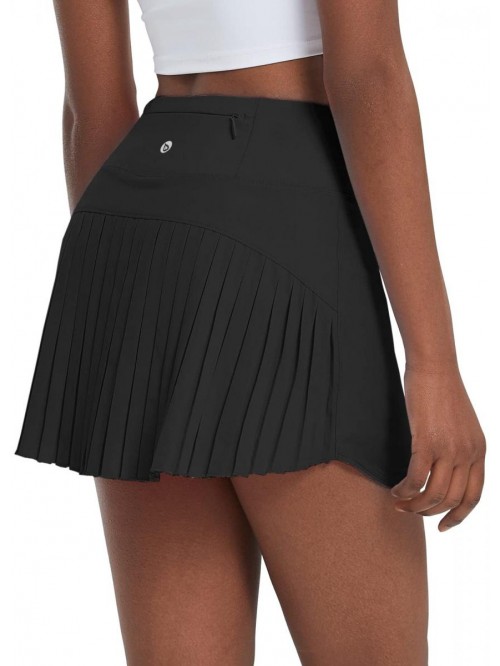 Women's Pleated Tennis Skirts High Waisted Lightwe...