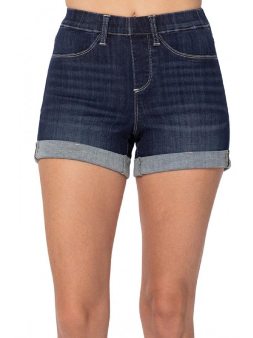 Blue Pull-On Shorts! A Jegging Style Short! (Style...
