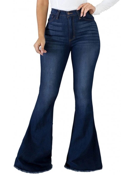 Bottom Jeans for Women Ripped Skinny Bell Bottom R...
