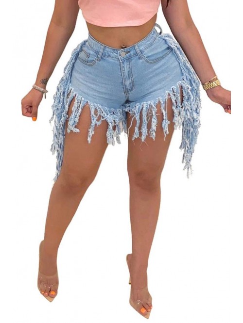 Shorts for Women High Waisted Distressed Frayed Ra...