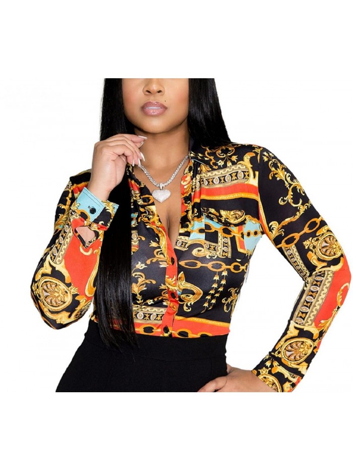 Dresses for Women Buchona Outfit Blouses Fashion 2022 Long Sleeve Floral Print Loose Collar Sexy Tops 
