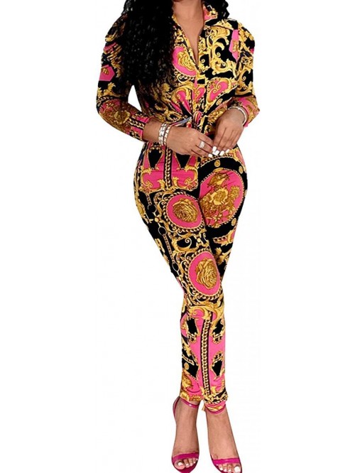2 Piece Outfits for Women Jumpsuits Floral Print L...